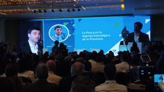 Ignacio Torres, gobernador de Chubut, en el Foro PescAR, celebrado el 5 de marzo en Puerto Madryn.