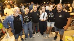 Equipo organizador, na noite de concertos 