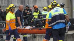 Simulacro de descarrilamiento en la Variante de Pajares