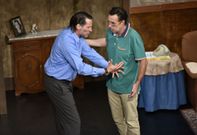 La compa��a Malasombra represent� ayer en Cee la comedia Descanse en paz. 