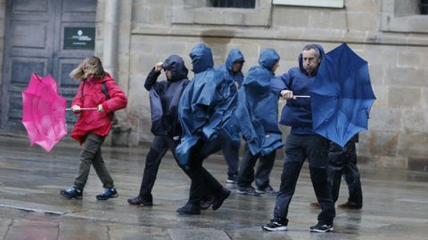 Mal tiempo en Santiago en Semana Santa