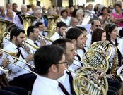 La Art�stica de Merza, durante su concierto ayer en A Bandeira.