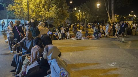 Poblaci�n en la calle en Rabat