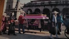 Imagen de la comparsa en la que particip� Paco Otero en 1988