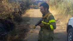 Roi Lpez Muriel, brigadista herido en el incendio de Maceda
