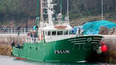 El volantero vasco Beti Lagun Bi, en una foto de archivo en el puerto de Cedeira, al poco de ser adquirido por un armador de la localidad