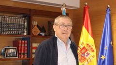 Vicente G�mez, alcalde de Castrelo do Val, en una imagen del 2024