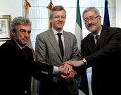 Leandro Esteban, Alfonso Rueda y Antonio �vila.