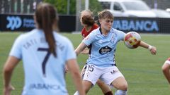 La jugadora de As Celtas Mar�a Figueroa, en un partido en A Madroa.