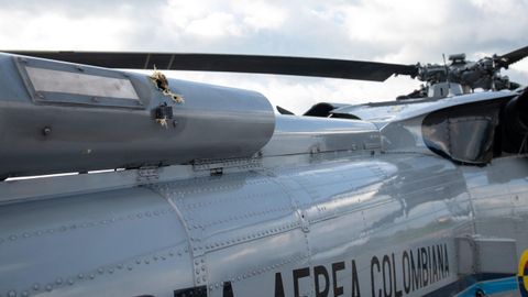 Da�os en el helic�ptero en el que viajaba el presidente de Colombia, Iv�n duque