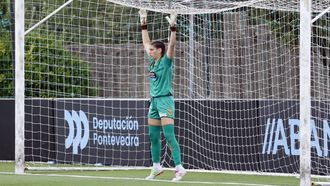 La guardameta de As Celtas Sol Moreno, que dice adi�s al club vigu�s.