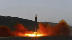 Lanzamiento de un misil en Corea del Norte