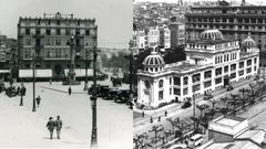 A la izquierda, el hotel Palace, situado frente al Obelisco, era el lugar en el que se daban cita los conservadores de la �poca. A la derecha, el Atlantic, el establecimiento escogido por la gente de la izquierda moderada