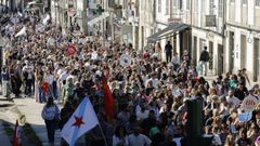 El da 17 habr una manifestacin en Santiago por la enseanza pblica (en la imagen, la celebrada el pasado mes de septiembre)