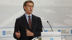 En directo: Feijoo comparece tras el Consello de la Xunta