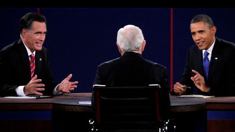 Debate televisado entre Obama y Romney en el ao 2012