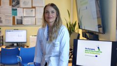 La internista del CHOP pontevedrs Olalla Lima Rodrguez, que trabaja en la unidad de procesos infecciosos y es coordinadora del programa PROA hospitalario