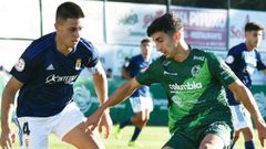 Javi Moreno, durante el Arenteiro-Vetusta