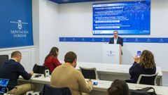 Rueda de prensa de Luis Menor este lunes.