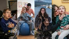 Andreas y Tiago sufren atrofia muscular espinal (AME), Caye lucha contra la heteroplasia �sea progresiva y la enfermedad de Daniela no tiene nombre ni cura