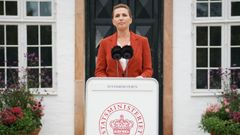 La primera ministra de Dinamarca, Mette Frederiksen.