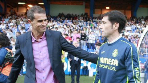 Marcelino, el martes en Riazor