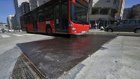 Placas en la ronda de Outeiro