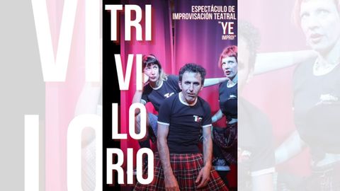 Sara Villanueva, Luis Vicario y Noem� Miranda, integrantes del grupo de improvisaci�n: Trivilorio