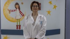 Susana Rey Garc�a, presidenta da Sociedade Galega de Pediatr�a, en el CHUS.