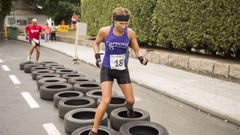 Carrera de obst�culos en el barrio de A Milagrosa