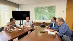 Reunin del Concello de Boiro con la Asociacin Boirense de Empresas.