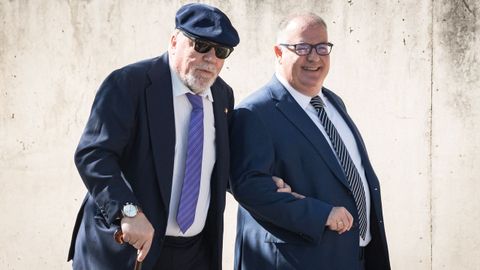 El excomisario Jos&eacute; Manuel Villarejo, a su llegada a la Audiencia Nacional