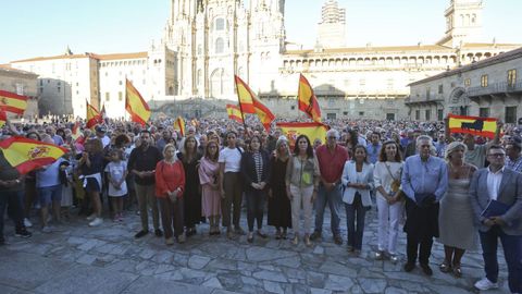 Concentraci�n en Santiago en apoyo a Ceuta. 