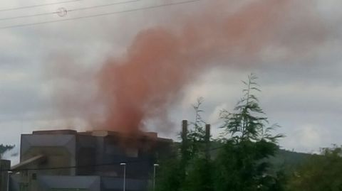 Nube naranja en Arcelor