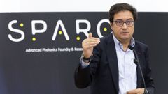 El ministro de Transformacin Digital y de la Funcin Pblica, scar Lpez, durante su reunin con los responsables de la empresa Sparc, el pasado 31 de julio.