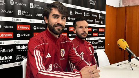 Dani Gesto y Antón Permuy, segundo y primer entrenador, respectivamente, del Compostela