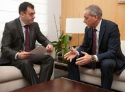 El alcalde de Cerdedo se entrevist� con el conselleiro de Cultura. 