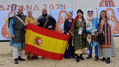 Equipo de arquera histrica de Espaa, en los World Nomad Games