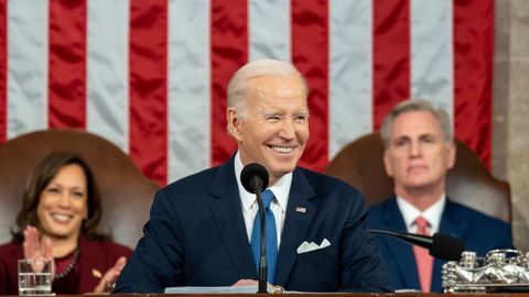 Joe Biden en el discurso del estado de la Uni�n