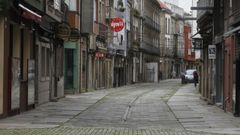 Imagen de la r�a M�ndez N��ez, en el centro de Vilagarc�a