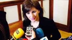Yolanda D�az a la salida de su reuni�n con el fiscal superior