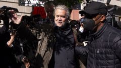 Steve Bannon, a su salida del tribunal.