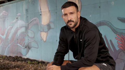 Pablo Martínez, en el parque de San Diego de A Coruña