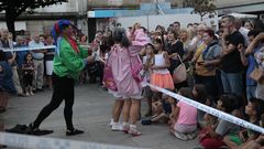 FESTAS DO SAN CIBRAO NO CARBALLI�O.El preg�n teatralizado atrajo a numeroso p�blico