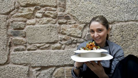 Luca Freitas, en su restaurante A Tafona (Santiago)