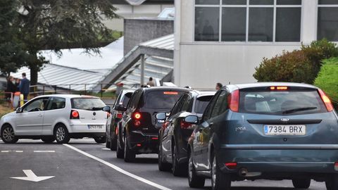 Atascos por la vuelta al cole en A Coruña