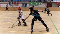 Jugada durante la semifinal entre DOminicos y Lubi�ns
