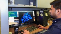 Laboratorio de C�sar de la Fuente N��ez en la Universidad de Pensilvania donde se optimizan las mol�culas candidatas a antibi�ticos con herramientas de inteligencia artificial