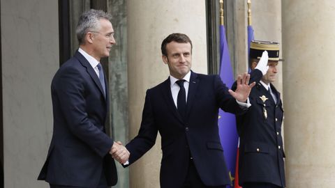 Macron se reuni el jueves con el secretario general de la OTAN