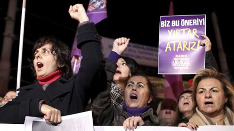 Protestas de mujeres en Turqu�a